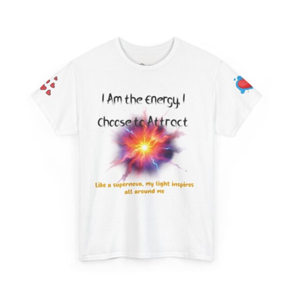 Empowering Energy Graphic Tee for Mindfulness & Positivity - Image 3